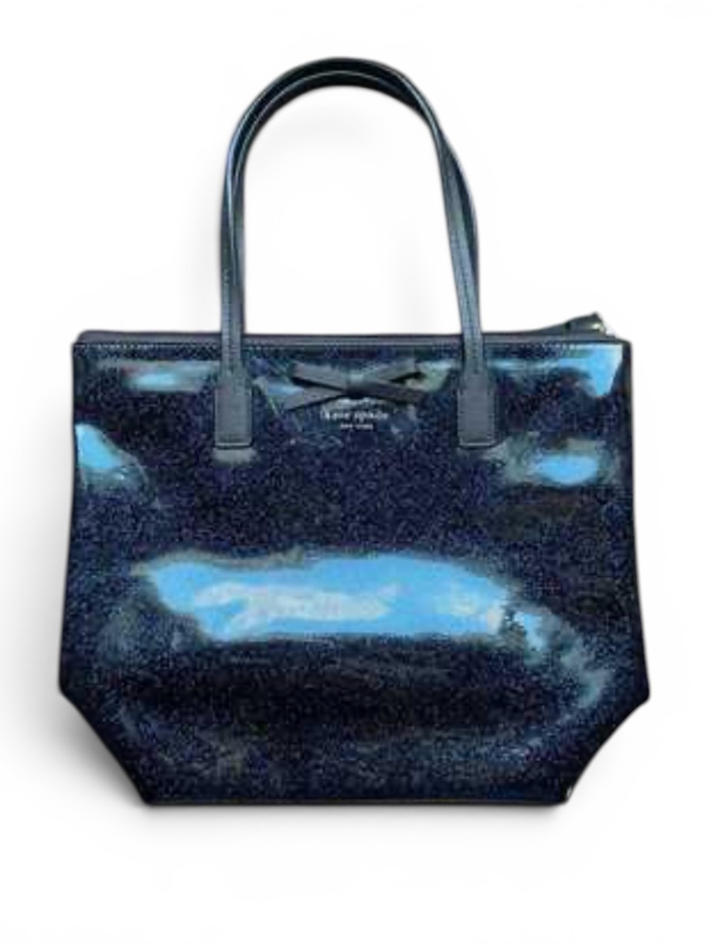 Kate Spade Mavis Street Jeralyn Blue Glitter Celestial Tote Shoulder Bag - Picture 10 of 13